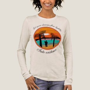Triblenda Abrazo cálido: Camiseta Sunset Silhouette Design T