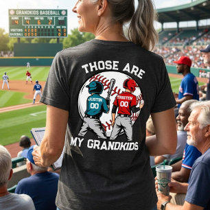 Triblenda Abuela de béisbol Camiseta personalizada para niño