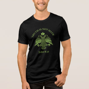 Triblenda Águila Bizantina Camiseta John 8 32 Verdad