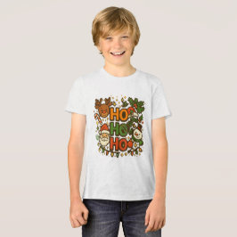 Triblenda AMITA | HO HO HO Camiseta de tripulación navideña