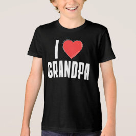 Triblenda Amo la camiseta de los niños de GRANDPA - regalo p