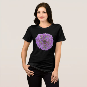 Triblenda Aplicación Allium Purple Round Flower. Camiseta