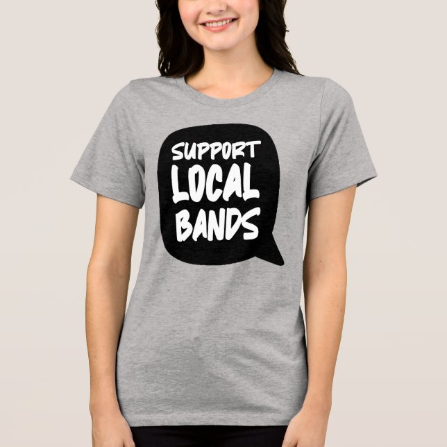 Triblenda Apoyar la camiseta de las bandas locales (Anverso)