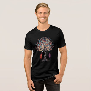 Triblenda Árbol de la Vida Colorido – Camiseta de Naturaleza