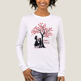 Triblenda Árbol del Amor Personalizado - Camiseta de manga l