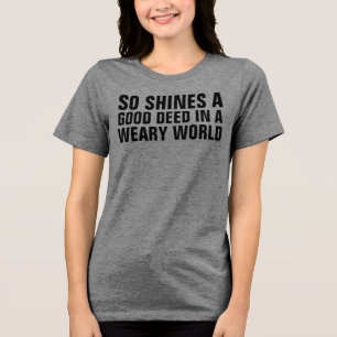 TRIBLENDA ASI BRILLA UNA BUENA ACCIÓN EN UNA CAMISETA DEL MU