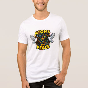 Triblenda Atoms for Peace - Retro Ciencia y Camiseta Global