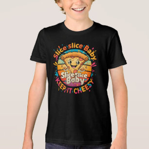Triblenda Bebé rebanado - Camiseta de pizza divertida para c