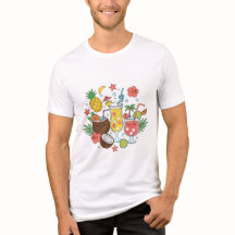 Bebidas Tropicales – Camiseta De Hombre De Cóctel 