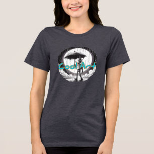 Triblenda Bella+Canvas camiseta de mujer de mezcla triple, n