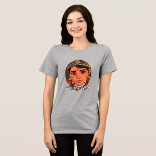 Triblenda Bella+Canvas camiseta de mujer de mezcla triple, n