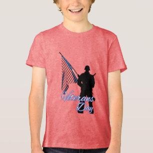 Triblenda Bella+Canvas Camiseta Juvenil Tri-blend, Negro Sól