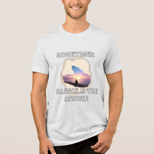 Triblenda Bella+Canvas camiseta tri-mezcla, negro sólido, ad