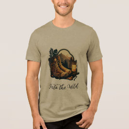 Triblenda Bella+Canvas camiseta tri-mezcla, Oliva