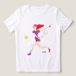 Triblenda Bella+Canvas camiseta tri-mezcla para mujer Tennis