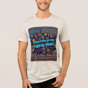Triblenda Bienvenido a la camiseta web retro