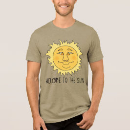 Triblenda Bienvenido Camiseta Tri-Blend Hombre Sol-