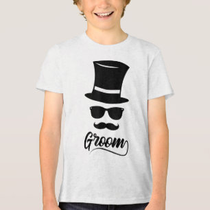 Triblenda Blanco Camiseta Groom Graciosa Para Hombres Gorra 