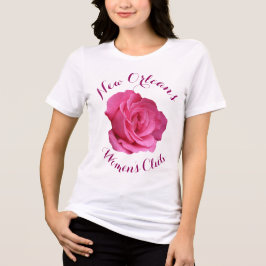 Triblenda bonito personalizable rosa rosa giratoria camiseta