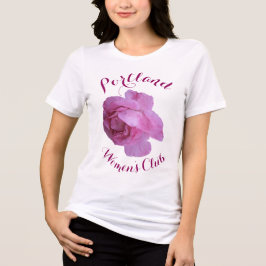 Triblenda bonito personalizable rosa rosa giratoria camiseta