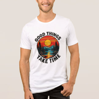 Triblenda Buenas Cosas Toman Tiempo Camiseta Vintage de Natu