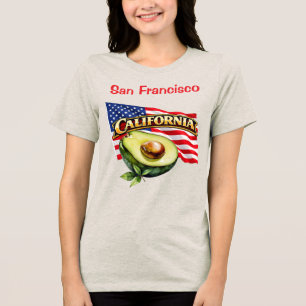 Triblenda California Bella+Canvas camiseta tri-mezcla para m