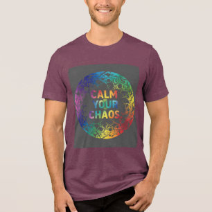Triblenda Calma tu Caos – Camiseta Motivacional Minimalista