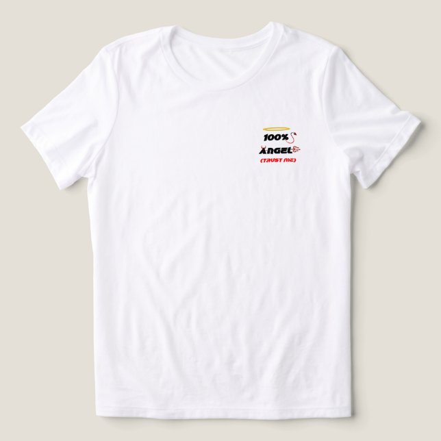 Triblenda Camiseta 100% Ángel (Diseño delantero )
