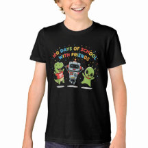 Camiseta 100 Días de Escuela con Amigos | Lindo 