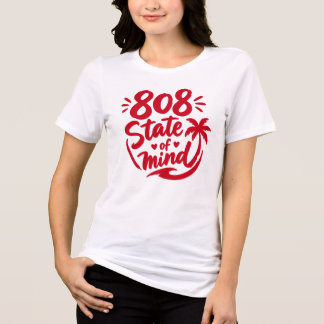 Triblenda camiseta 808 estado de ánimo - cultura de hawai