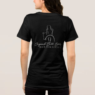 Triblenda Camiseta AAOH con letras plateadas
