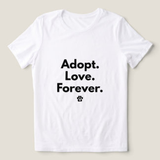 Triblenda Camiseta Adoptar Amor Para Siempre
