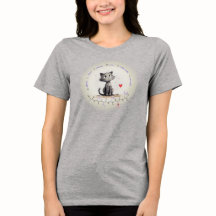 Camiseta ALISON péptido - gato 2, texto personaliz