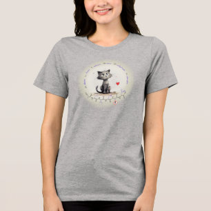 Triblenda Camiseta ALISON péptido - gato 2, texto personaliz