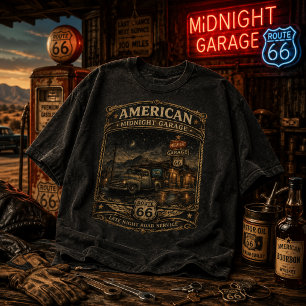 Triblenda Camiseta American Midnight Garage Route 66