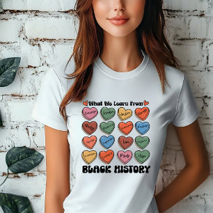 Triblenda Camiseta Aprende de la Historia Negra