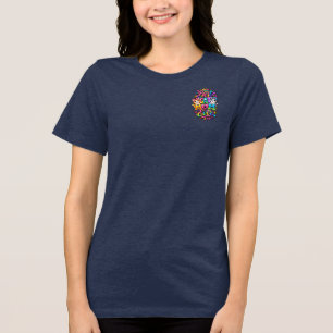 Triblenda Camiseta Arcoíris Mejor mamá de gato del mundo