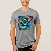 Camiseta artística abstracta - Pulso neón