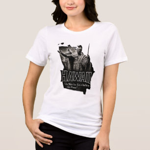 Triblenda Camiseta Artística de Hawái – Estatua del Rey Kame