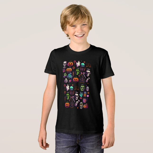 Triblenda Camiseta artística de horror y monstruo de Hallowe (Anverso Completo)