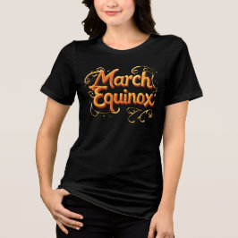 Triblenda Camiseta artística de la Marcha del Equinox para m