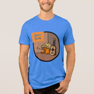 Triblenda Camiseta azul de hombre Frijole Frog Siesta