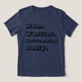 Triblenda Camiseta azul marino diaria multitarea para Mamá G
