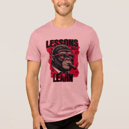 Triblenda Camiseta básica de Lecciones de jefe de gorila par