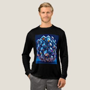 Triblenda Camiseta básica de tri-blend para hombre