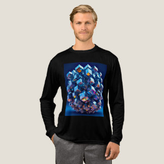 Triblenda Camiseta básica de tri-blend para hombre