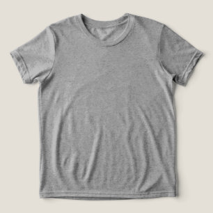 Triblenda Camiseta básica gris clásica – Cómoda para el día 