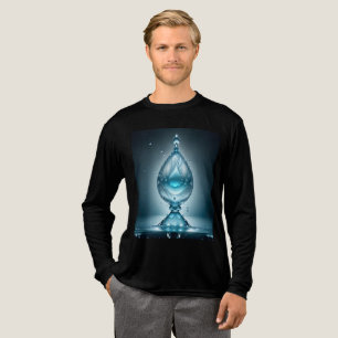 Triblenda Camiseta básica tri-mezcla para hombre