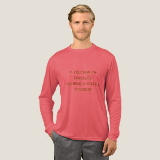 Triblenda Camiseta básica tri-mezcla para hombre “Sarcasmo”