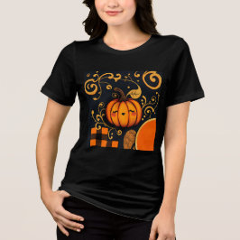 Triblenda Camiseta Bella-Canvas Black Halloween
